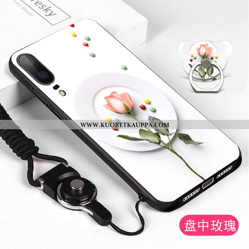 Kuori Huawei P20, Kuoret Huawei P20, Kotelo Huawei P20 Pesty Suede Puhelimen Musta Mustat