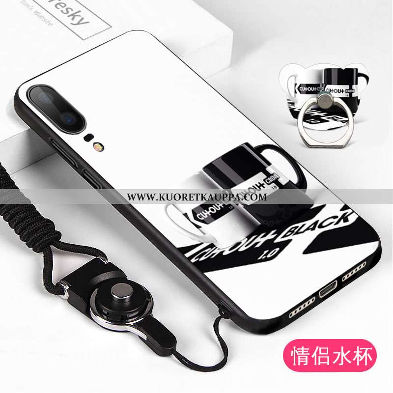 Kuori Huawei P20, Kuoret Huawei P20, Kotelo Huawei P20 Pesty Suede Puhelimen Musta Mustat