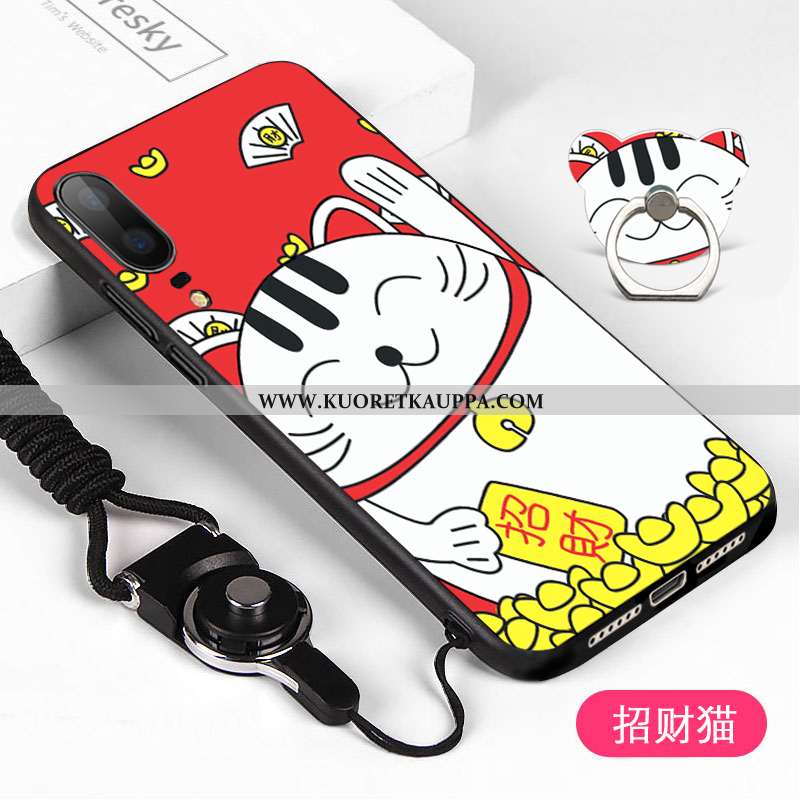 Kuori Huawei P20, Kuoret Huawei P20, Kotelo Huawei P20 Pesty Suede Puhelimen Musta Mustat