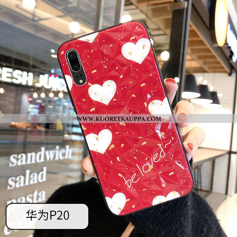 Kuori Huawei P20, Kuoret Huawei P20, Kotelo Huawei P20 Sarjakuva Ihana Ripustettavat Koristeet Näytö