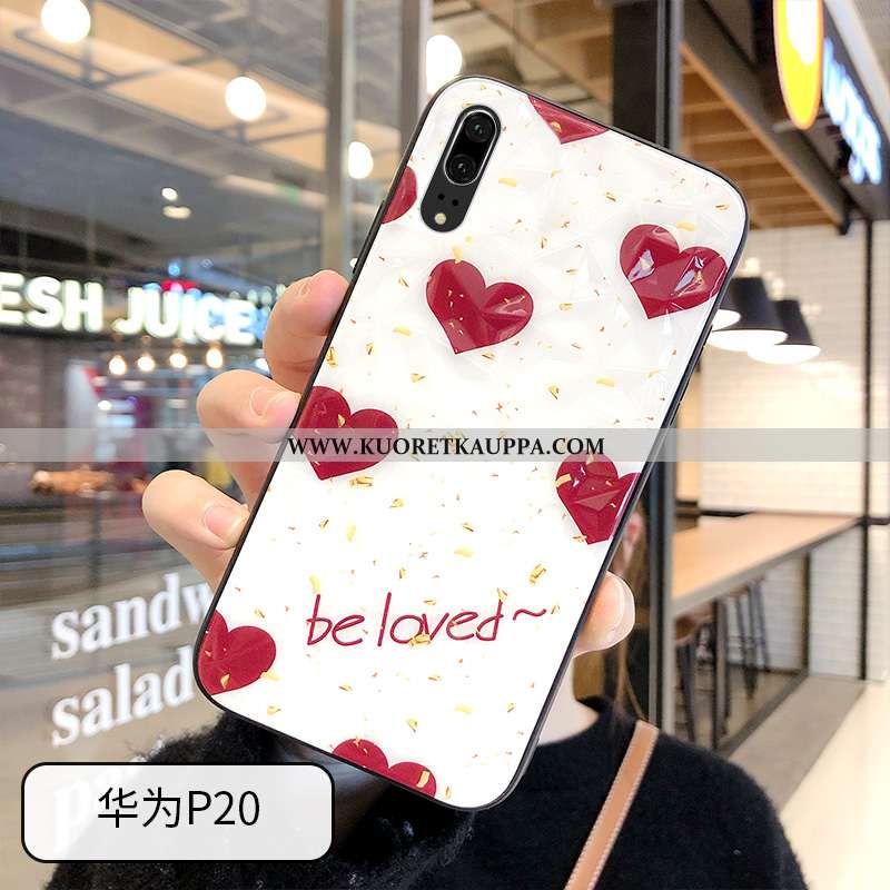Kuori Huawei P20, Kuoret Huawei P20, Kotelo Huawei P20 Sarjakuva Ihana Ripustettavat Koristeet Näytö