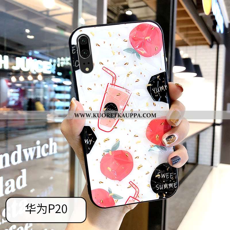 Kuori Huawei P20, Kuoret Huawei P20, Kotelo Huawei P20 Sarjakuva Ihana Ripustettavat Koristeet Näytö