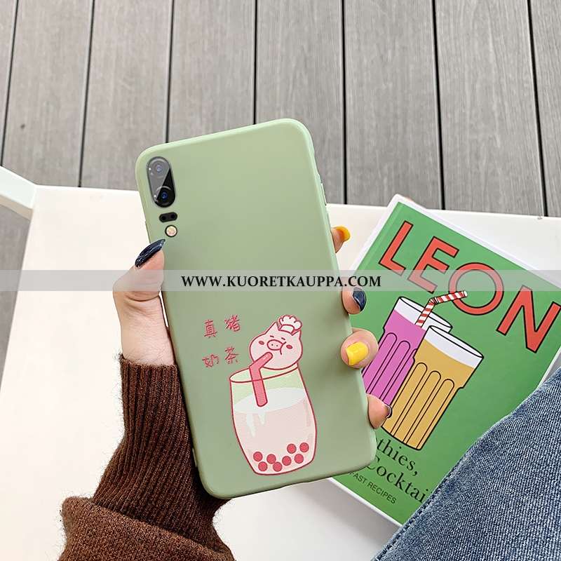 Kuori Huawei P20, Kuoret Huawei P20, Kotelo Huawei P20 Sarjakuva Suuntaus Pehmeä Neste Murtumaton Vi