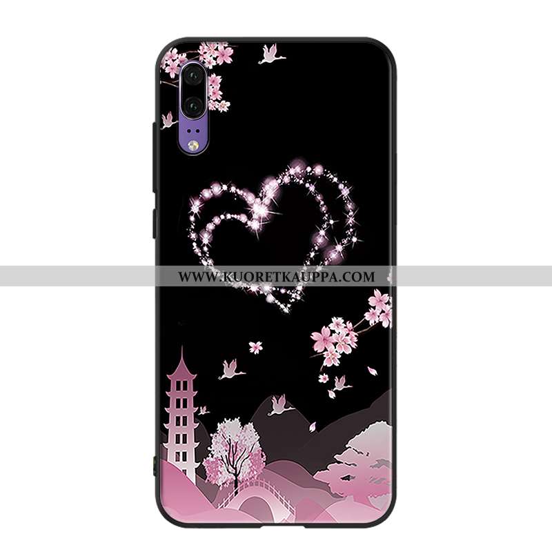 Kuori Huawei P20, Kuoret Huawei P20, Kotelo Huawei P20 Suojaus Tila Jauhe Puhelimen Suuntaus Pinkki