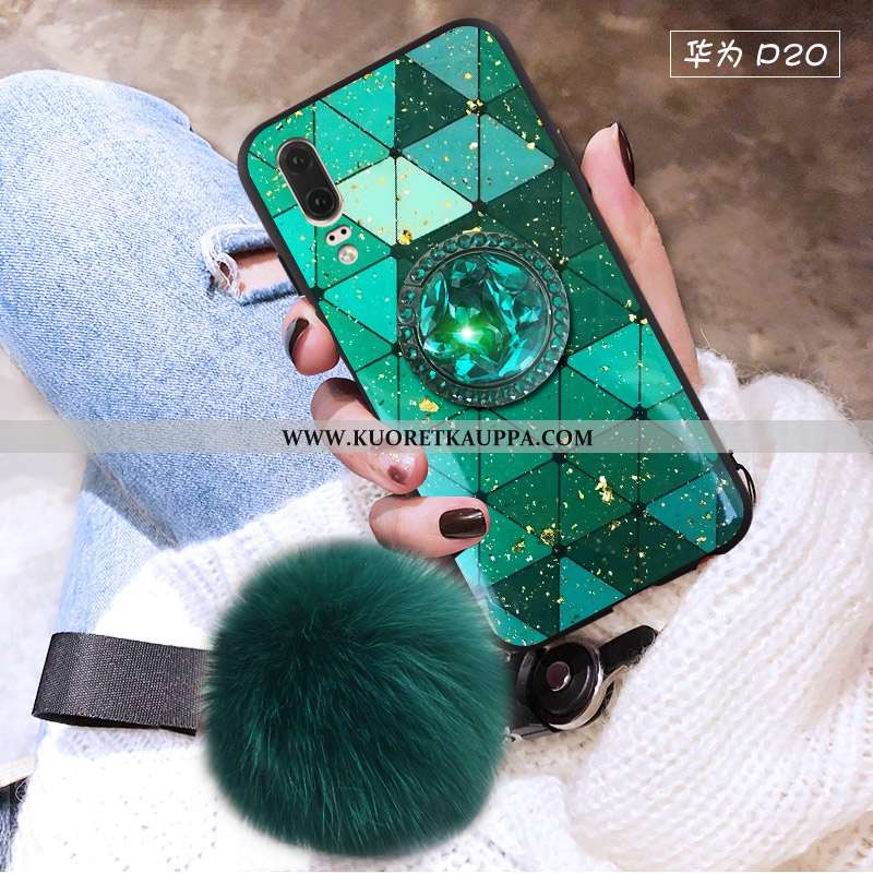 Kuori Huawei P20, Kuoret Huawei P20, Kotelo Huawei P20 Suojaus Tila Vihreä Uusi
