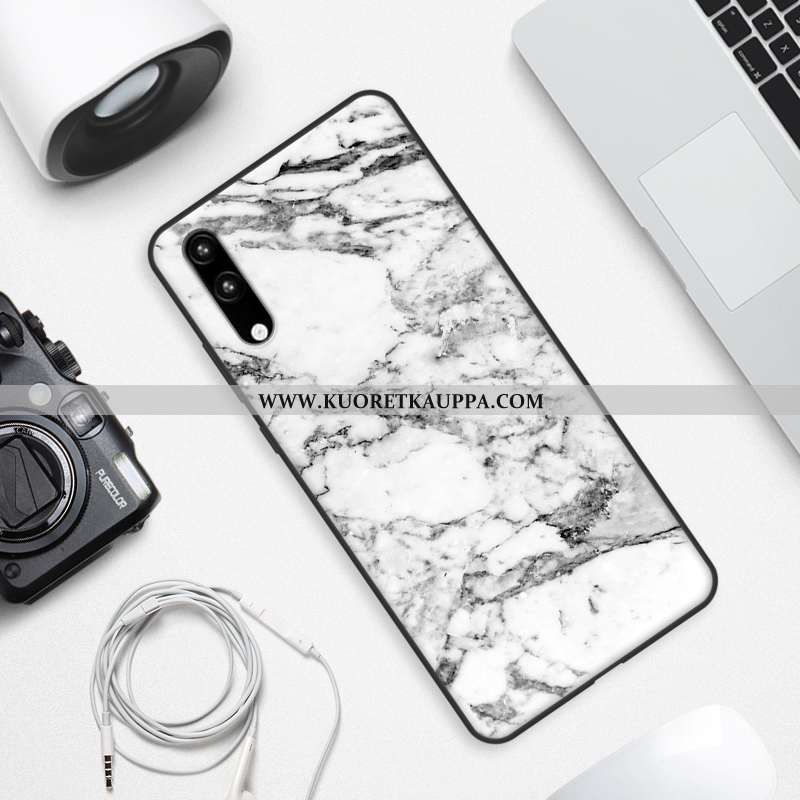 Kuori Huawei P20, Kuoret Huawei P20, Kotelo Huawei P20 Suuntaus Pehmeä Neste Valkoinen Murtumaton