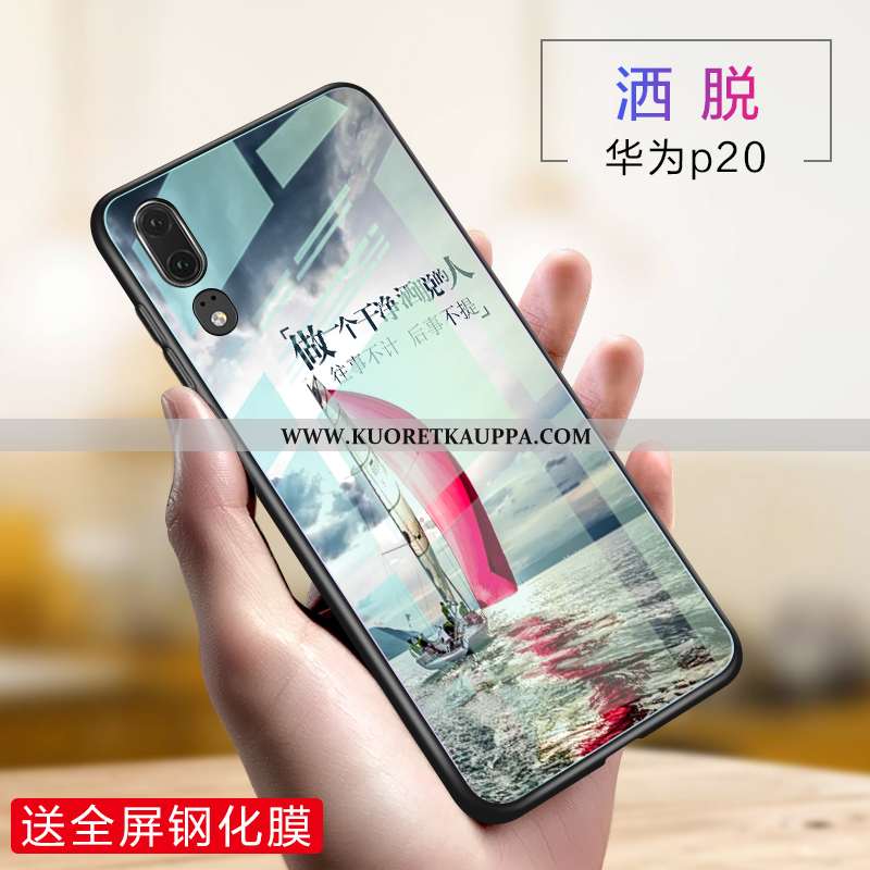 Kuori Huawei P20, Kuoret Huawei P20, Kotelo Huawei P20 Suuntaus Pehmeä Neste Violetti Luova