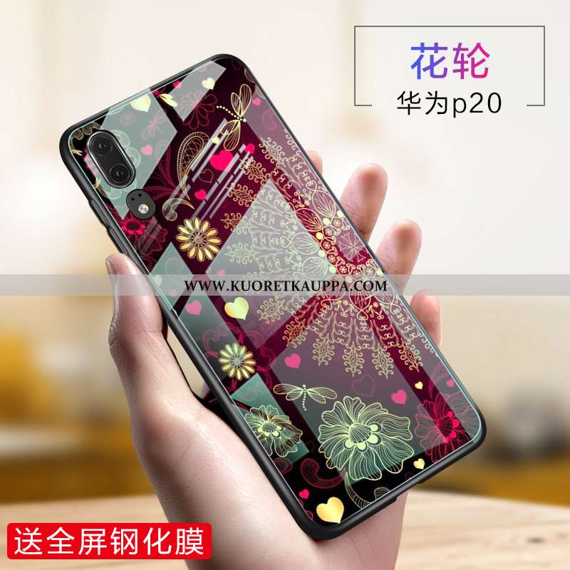 Kuori Huawei P20, Kuoret Huawei P20, Kotelo Huawei P20 Suuntaus Pehmeä Neste Violetti Luova