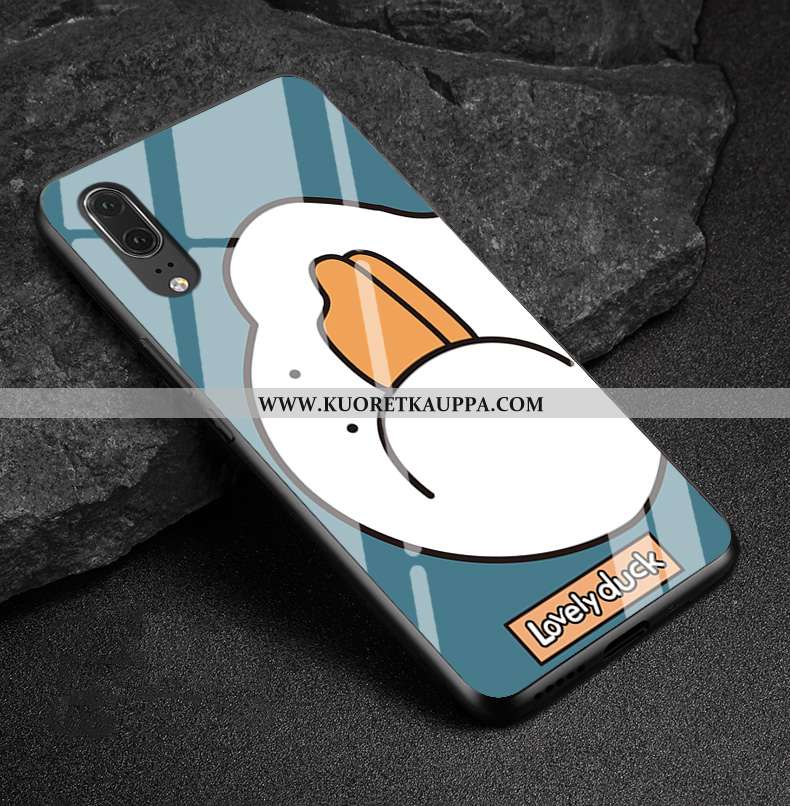 Kuori Huawei P20, Kuoret Huawei P20, Kotelo Huawei P20 Tila Aito Nahka Puhelimen Timantti Lasi Väri
