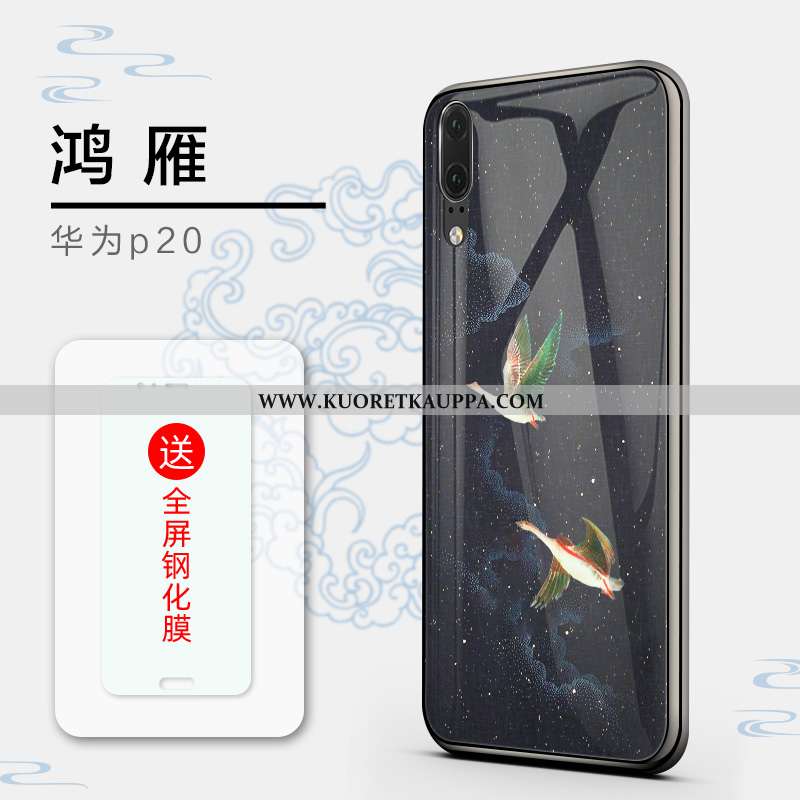 Kuori Huawei P20, Kuoret Huawei P20, Kotelo Huawei P20 Valo Silikoni Ihana Ultra Luova Mustat