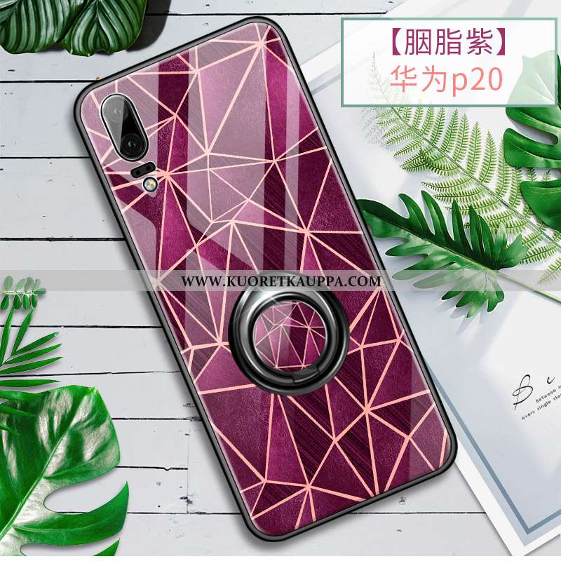 Kuori Huawei P20, Kuoret Huawei P20, Kotelo Huawei P20 Valo Silikoni Puhelimen Murtumaton Violetti