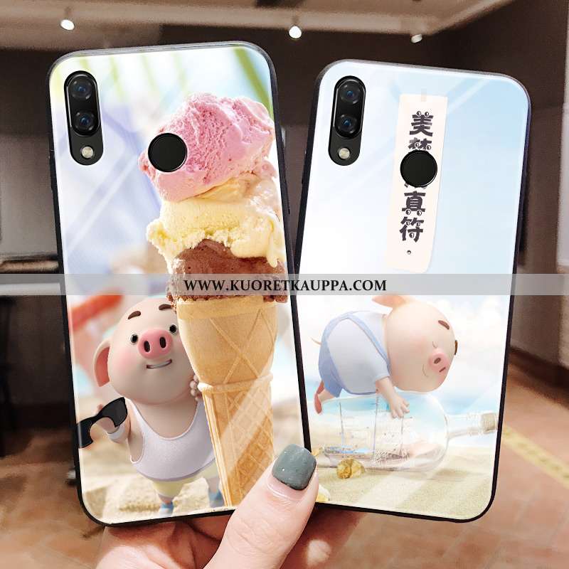 Kuori Huawei P20 Lite, Kuoret Huawei P20 Lite, Kotelo Huawei P20 Lite Lasi Persoonallisuus Valo Suoj