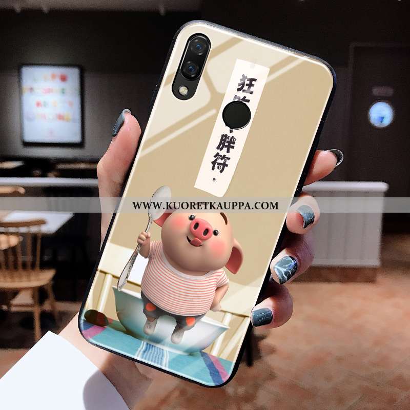 Kuori Huawei P20 Lite, Kuoret Huawei P20 Lite, Kotelo Huawei P20 Lite Lasi Persoonallisuus Valo Suoj