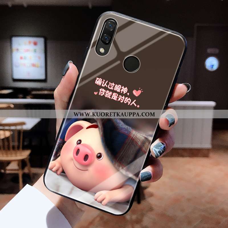 Kuori Huawei P20 Lite, Kuoret Huawei P20 Lite, Kotelo Huawei P20 Lite Lasi Persoonallisuus Valo Suoj