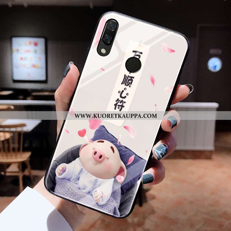 Kuori Huawei P20 Lite, Kuoret Huawei P20 Lite, Kotelo Huawei P20 Lite Lasi Persoonallisuus Valo Suoj