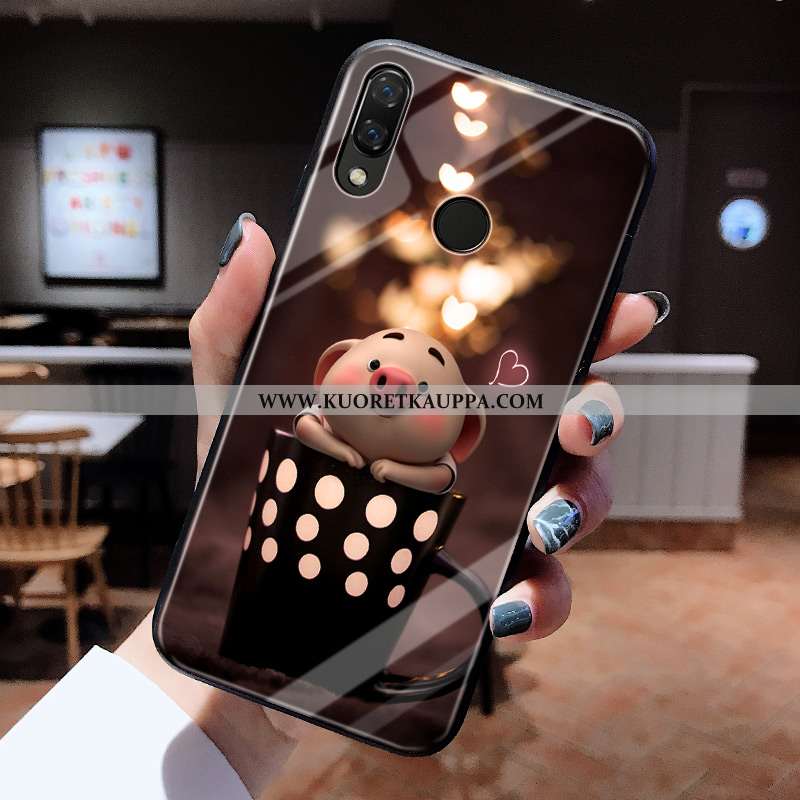 Kuori Huawei P20 Lite, Kuoret Huawei P20 Lite, Kotelo Huawei P20 Lite Lasi Persoonallisuus Valo Suoj