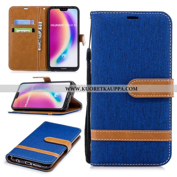 Kuori Huawei P20 Lite, Kuoret Huawei P20 Lite, Kotelo Huawei P20 Lite Nahkakuori Suojaus Simpukka Pu