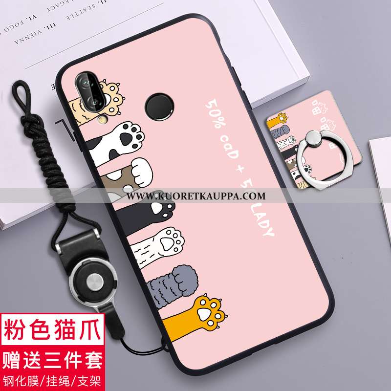 Kuori Huawei P20 Lite, Kuoret Huawei P20 Lite, Kotelo Huawei P20 Lite Pesty Suede Luova Pehmeä Neste