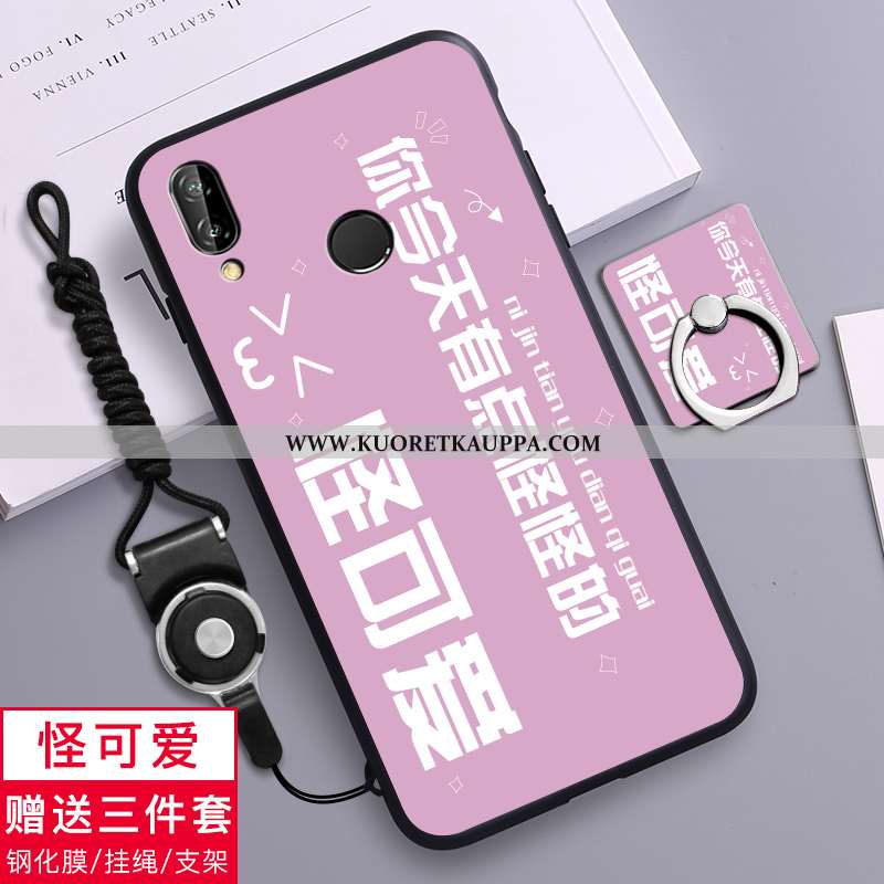 Kuori Huawei P20 Lite, Kuoret Huawei P20 Lite, Kotelo Huawei P20 Lite Pesty Suede Luova Pehmeä Neste