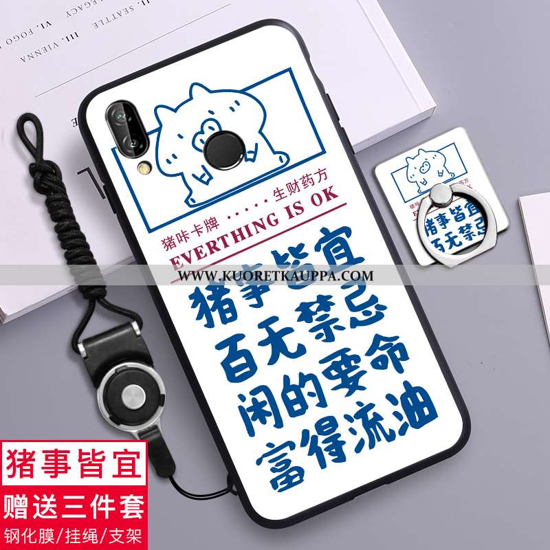 Kuori Huawei P20 Lite, Kuoret Huawei P20 Lite, Kotelo Huawei P20 Lite Pesty Suede Luova Pehmeä Neste