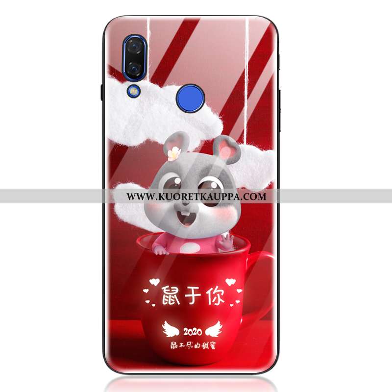 Kuori Huawei P20 Lite, Kuoret Huawei P20 Lite, Kotelo Huawei P20 Lite Suojaus Lasi Karkaisu Puhelime