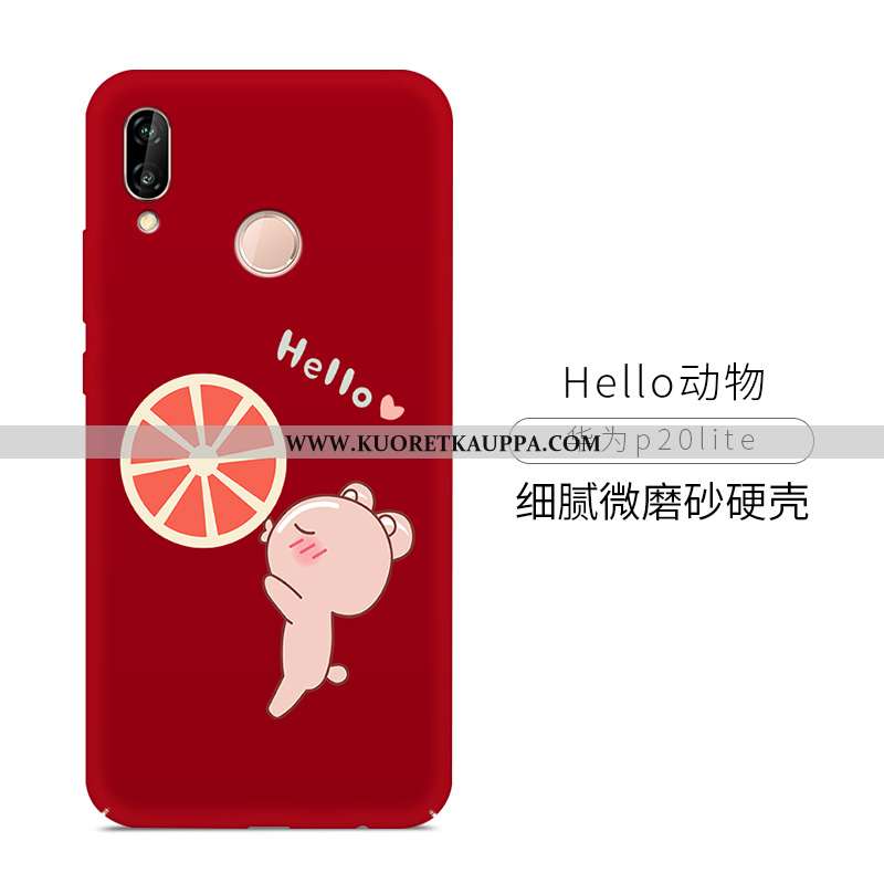 Kuori Huawei P20 Lite, Kuoret Huawei P20 Lite, Kotelo Huawei P20 Lite Suojaus Suuntaus Punainen Murt