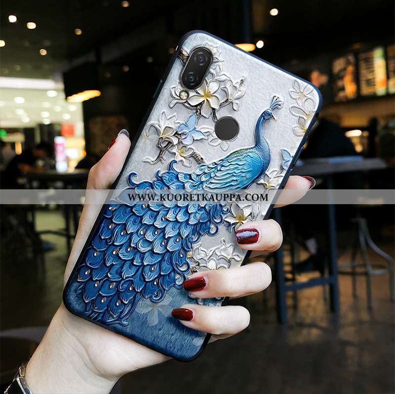 Kuori Huawei P20 Lite, Kuoret Huawei P20 Lite, Kotelo Huawei P20 Lite Vuosikerta Suuntaus Sininen Ra