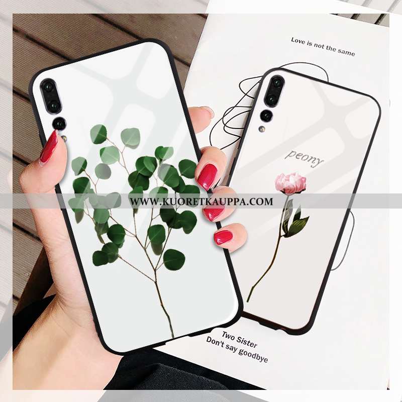 Kuori Huawei P20 Pro, Kuoret Huawei P20 Pro, Kotelo Huawei P20 Pro Lasi Suojaus Net Red Puhelimen Ra