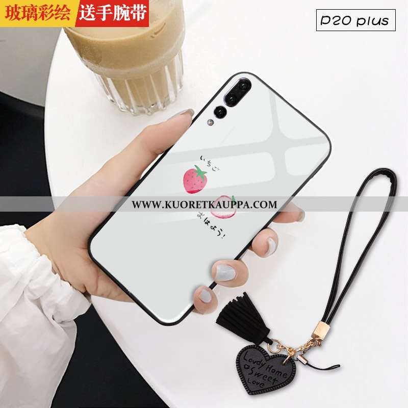 Kuori Huawei P20 Pro, Kuoret Huawei P20 Pro, Kotelo Huawei P20 Pro Lasi Suojaus Net Red Puhelimen Ra