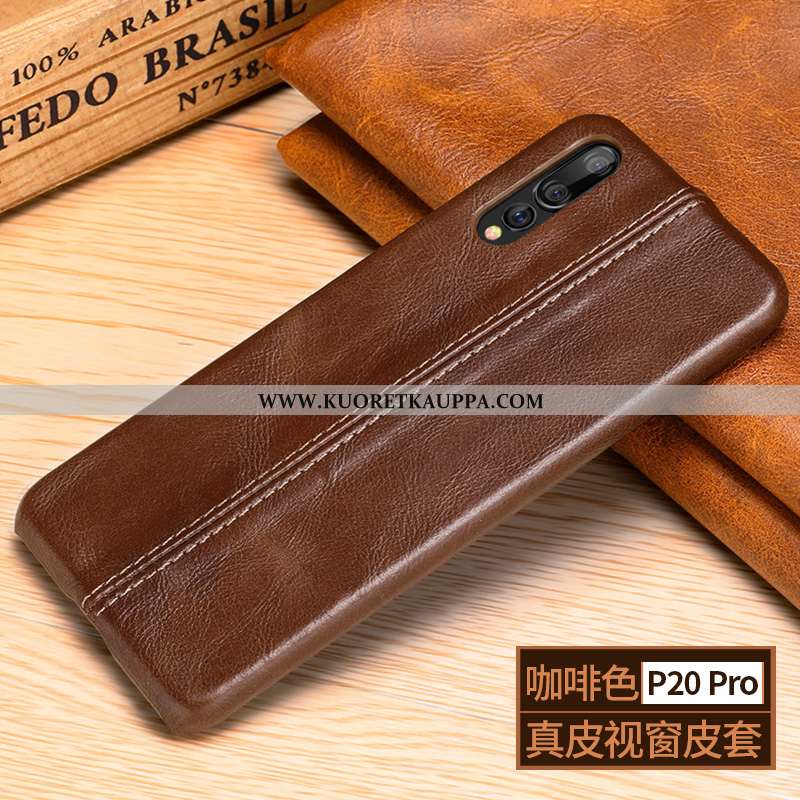 Kuori Huawei P20 Pro, Kuoret Huawei P20 Pro, Kotelo Huawei P20 Pro Nahkakuori Pesty Suede Puhelimen 