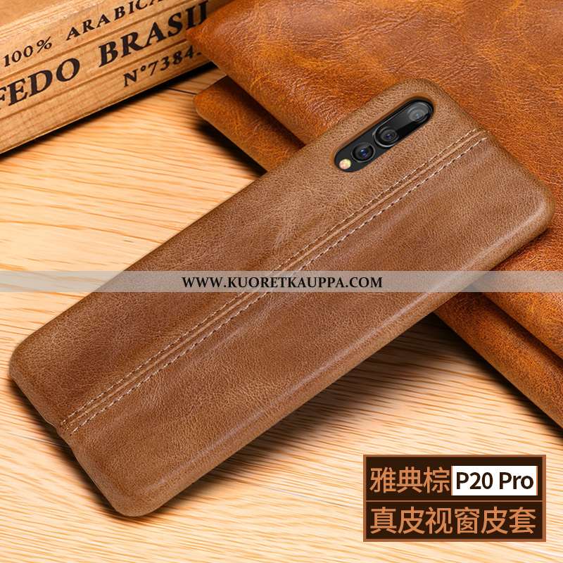 Kuori Huawei P20 Pro, Kuoret Huawei P20 Pro, Kotelo Huawei P20 Pro Nahkakuori Pesty Suede Puhelimen 