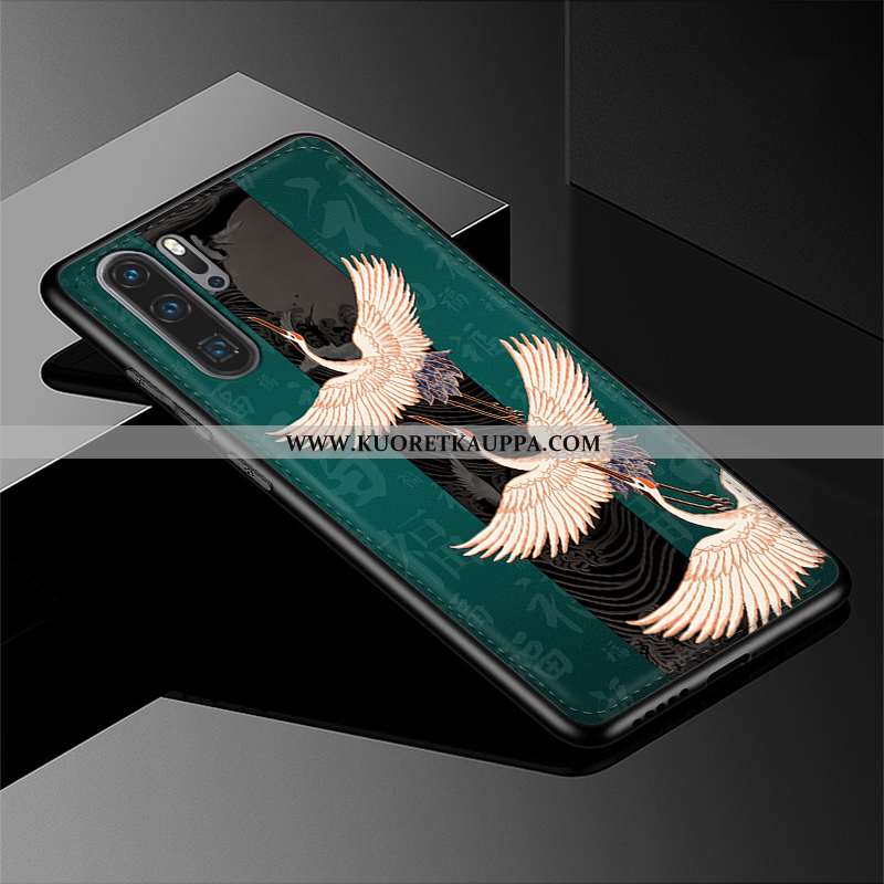 Kuori Huawei P20 Pro, Kuoret Huawei P20 Pro, Kotelo Huawei P20 Pro Silikoni Suojaus Aito Nahka Sinin