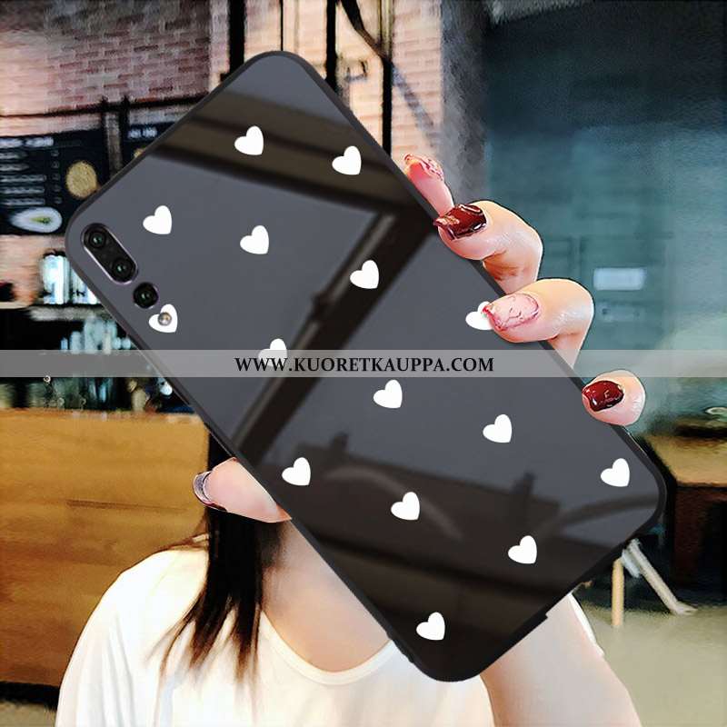 Kuori Huawei P20 Pro, Kuoret Huawei P20 Pro, Kotelo Huawei P20 Pro Suojaus Lasi Puhelimen Mustat