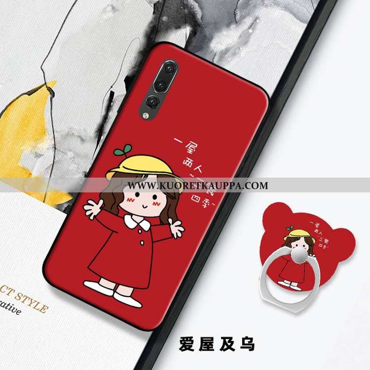 Kuori Huawei P20 Pro, Kuoret Huawei P20 Pro, Kotelo Huawei P20 Pro Suojaus Tila Luova Punainen