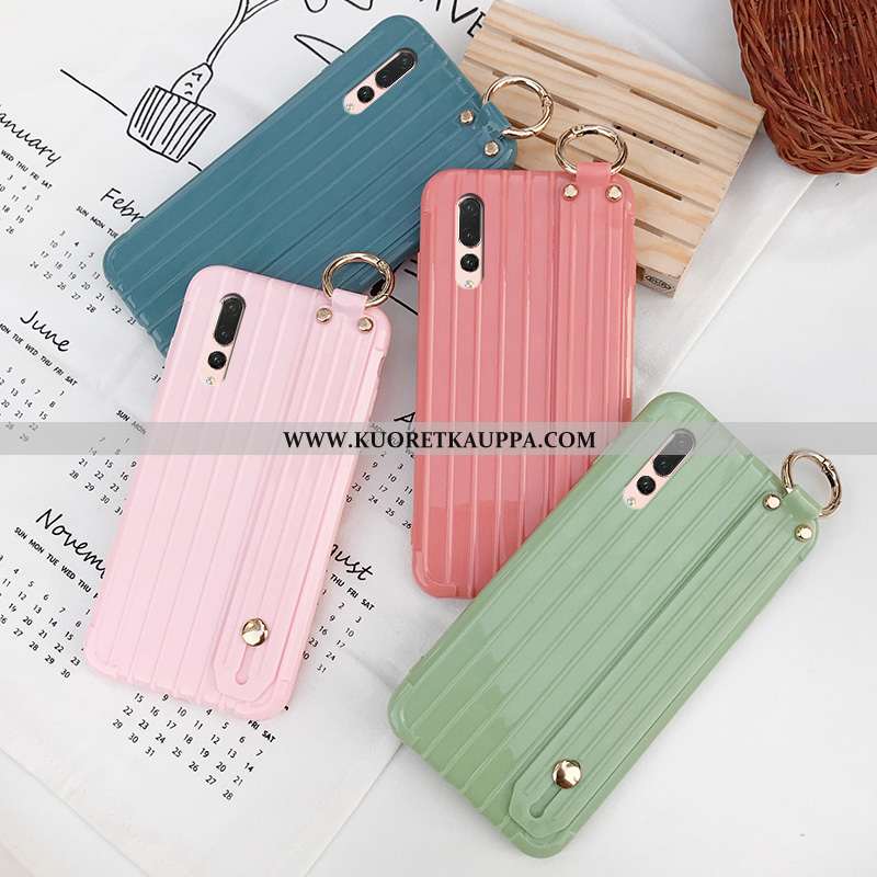 Kuori Huawei P20 Pro, Kuoret Huawei P20 Pro, Kotelo Huawei P20 Pro Suuntaus Pehmeä Neste Vihreä Murt