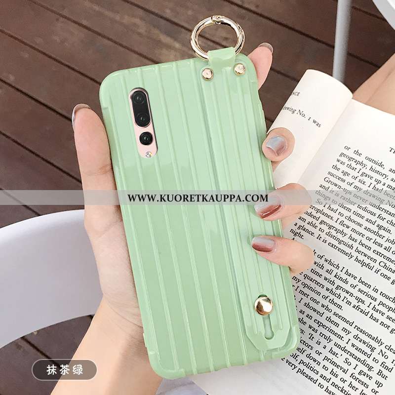 Kuori Huawei P20 Pro, Kuoret Huawei P20 Pro, Kotelo Huawei P20 Pro Suuntaus Pehmeä Neste Vihreä Murt