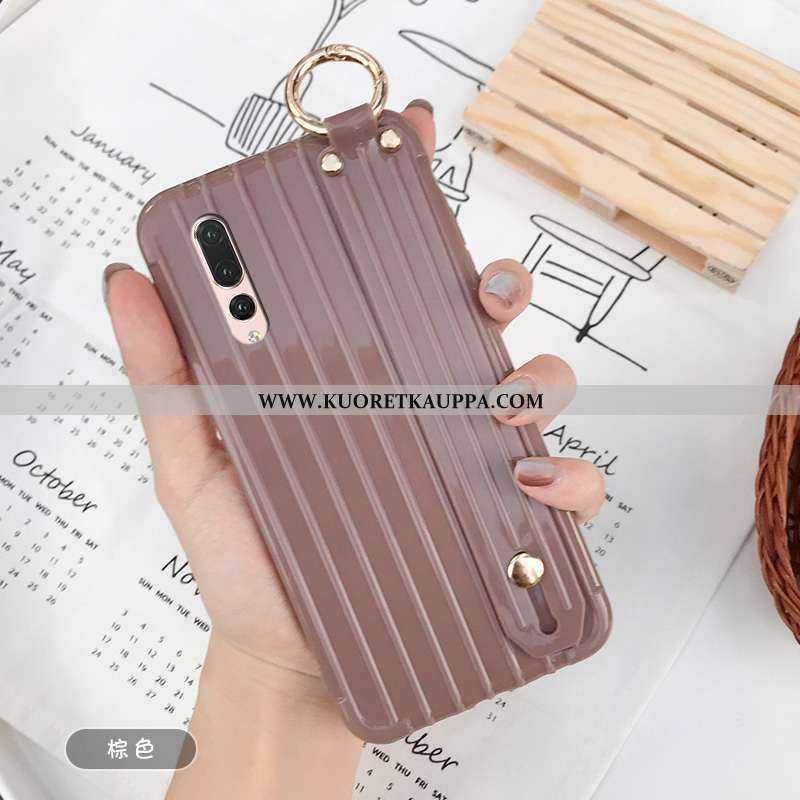 Kuori Huawei P20 Pro, Kuoret Huawei P20 Pro, Kotelo Huawei P20 Pro Suuntaus Pehmeä Neste Vihreä Murt