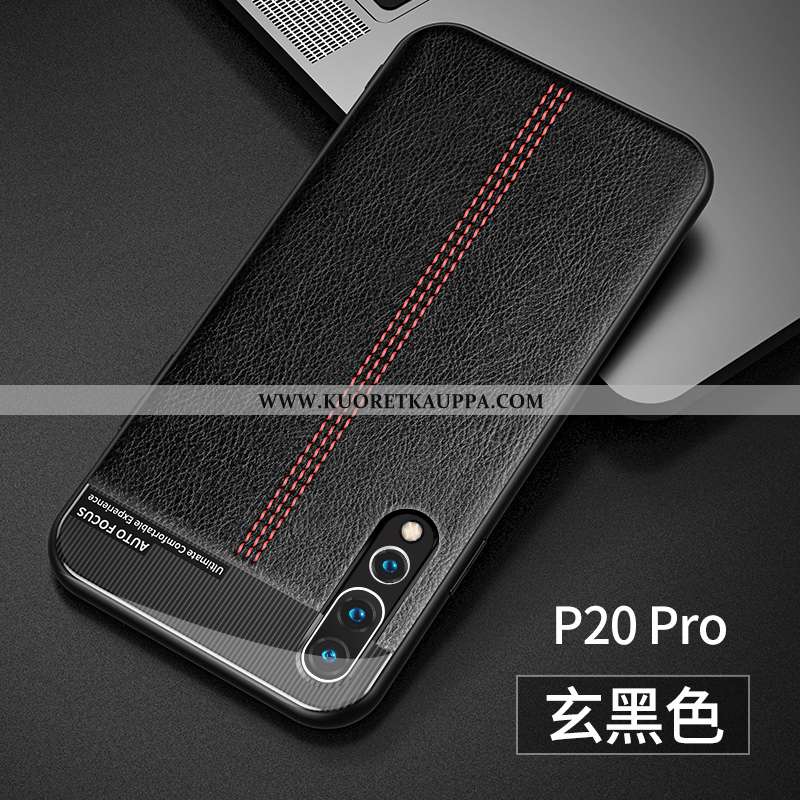 Kuori Huawei P20 Pro, Kuoret Huawei P20 Pro, Kotelo Huawei P20 Pro Ultra Pehmeä Neste Nahkakuori Suo