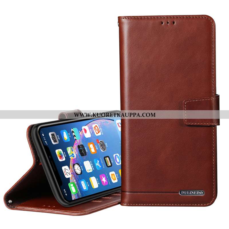 Kuori Huawei P30, Kuoret Huawei P30, Kotelo Huawei P30 Aito Nahka Suojaus All Inclusive Ruskea