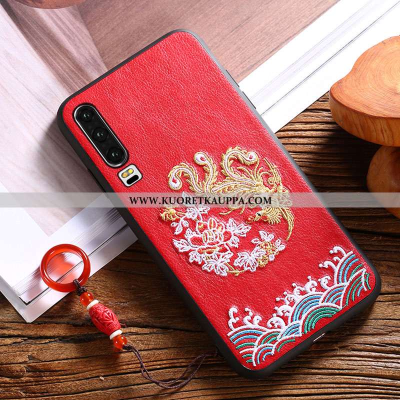 Kuori Huawei P30, Kuoret Huawei P30, Kotelo Huawei P30 Kirjonta Kohokuviointi Vuosikerta Net Red Puh