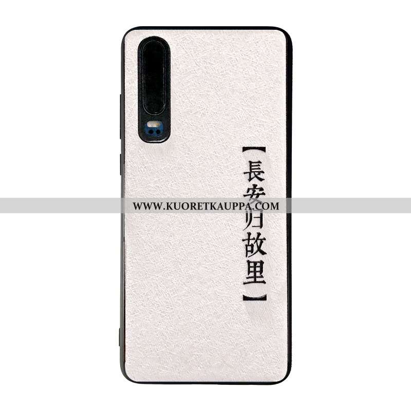 Kuori Huawei P30, Kuoret Huawei P30, Kotelo Huawei P30 Kohokuviointi Puhelimen Mulberry Silkki Net R