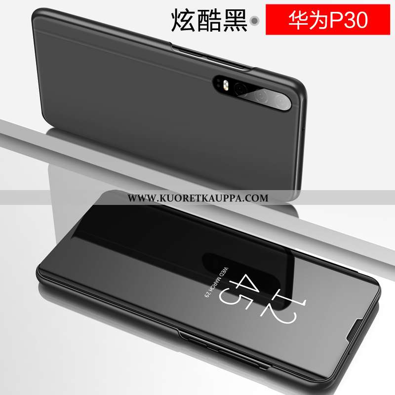 Kuori Huawei P30, Kuoret Huawei P30, Kotelo Huawei P30 Lasi Nahkakuori Persoonallisuus Violetti