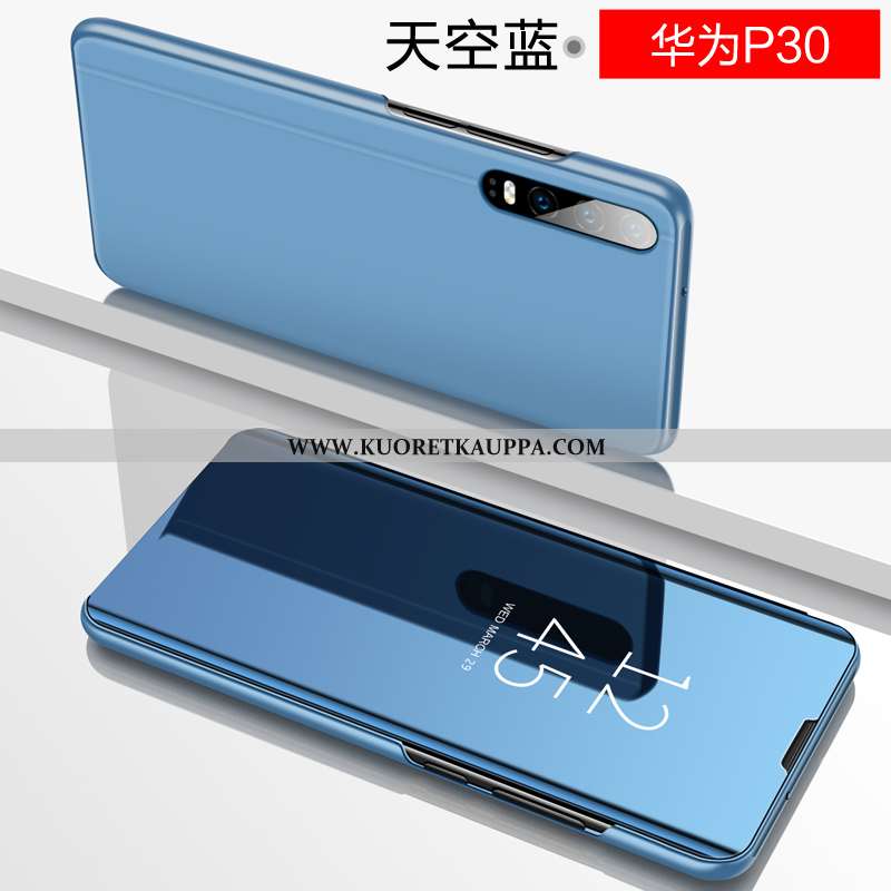 Kuori Huawei P30, Kuoret Huawei P30, Kotelo Huawei P30 Lasi Nahkakuori Persoonallisuus Violetti