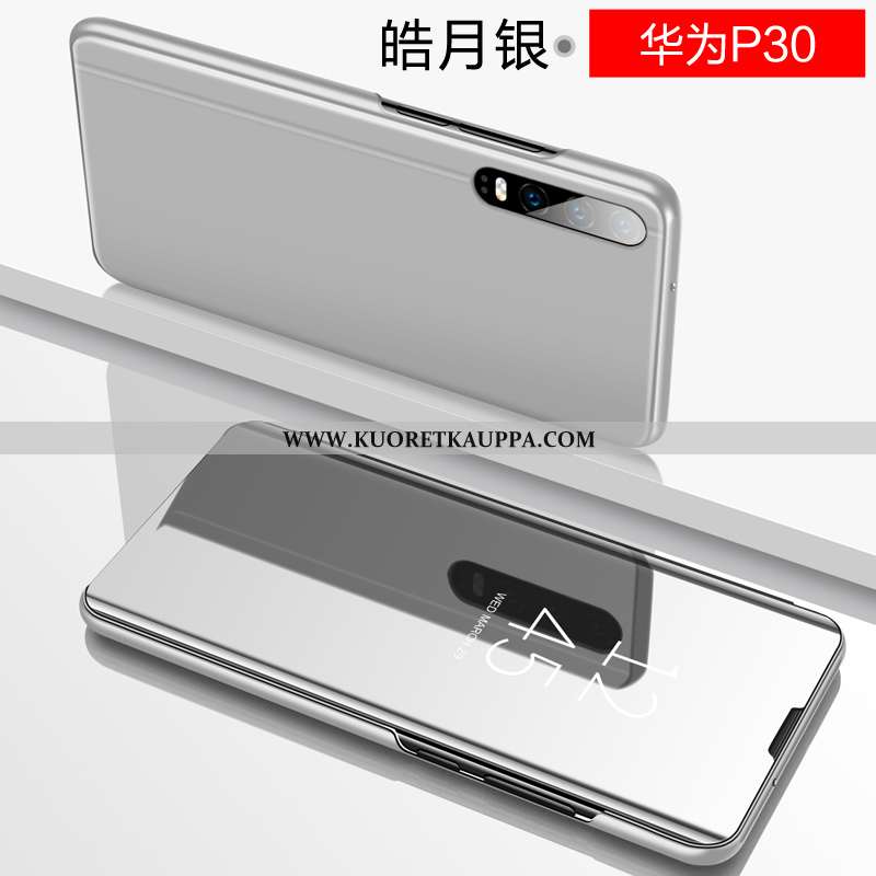 Kuori Huawei P30, Kuoret Huawei P30, Kotelo Huawei P30 Lasi Nahkakuori Persoonallisuus Violetti