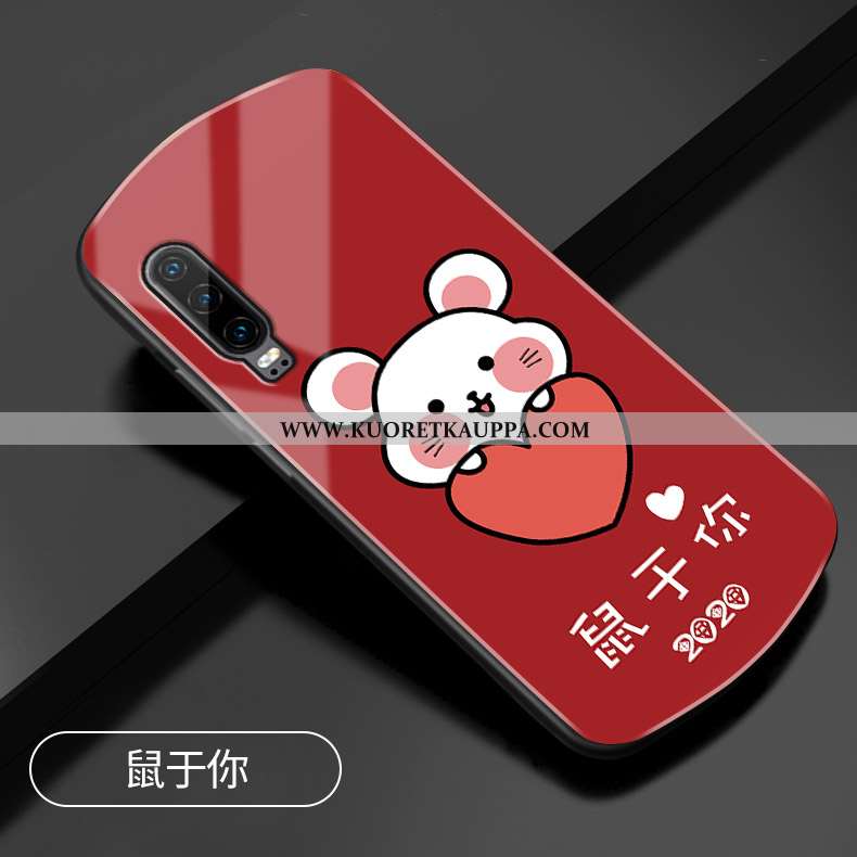 Kuori Huawei P30, Kuoret Huawei P30, Kotelo Huawei P30 Lasi Suojaus Rotta All Inclusive Puhelimen Pu