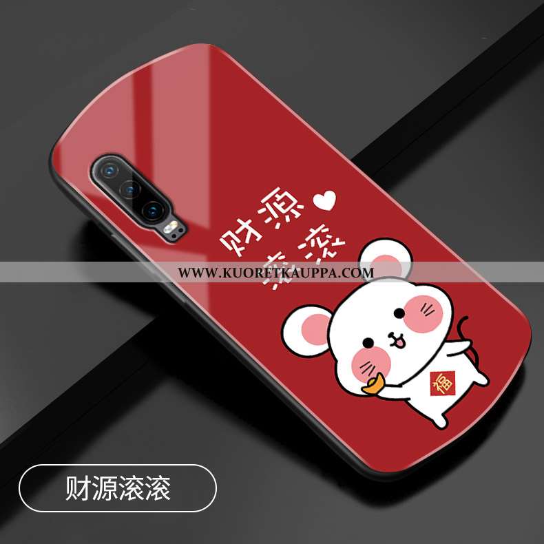 Kuori Huawei P30, Kuoret Huawei P30, Kotelo Huawei P30 Lasi Suojaus Rotta All Inclusive Puhelimen Pu