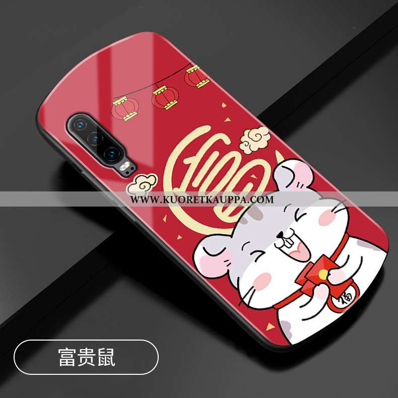 Kuori Huawei P30, Kuoret Huawei P30, Kotelo Huawei P30 Lasi Suojaus Rotta All Inclusive Puhelimen Pu