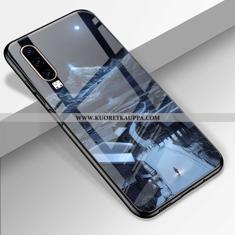 Kuori Huawei P30, Kuoret Huawei P30, Kotelo Huawei P30 Lasi Ylellisyys Persoonallisuus Murtumaton Mu