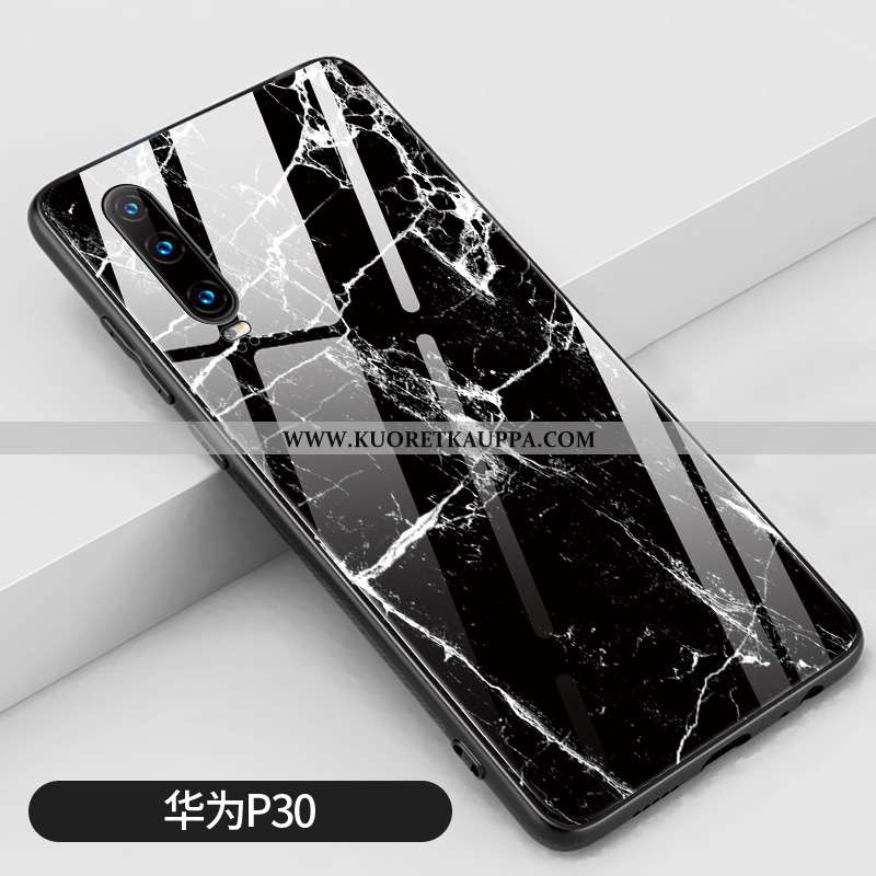 Kuori Huawei P30, Kuoret Huawei P30, Kotelo Huawei P30 Luova Silikoni Valkoinen L