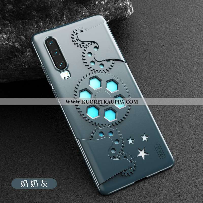 Kuori Huawei P30, Kuoret Huawei P30, Kotelo Huawei P30 Luova Ultra Persoonallisuus Valo Musta Mustat